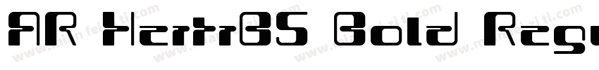 AR HeitiB5 Bold Regu字体转换